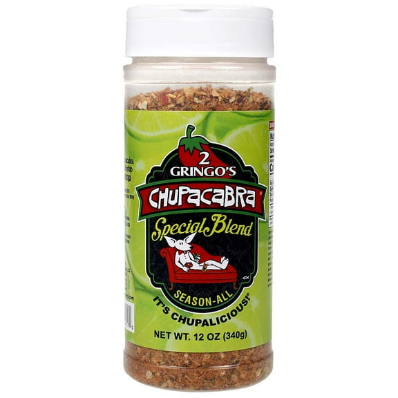 2 Gringos Chupacabra Special Blend 12 Oz Rub and All Purpose SeasoningSingle Bottle