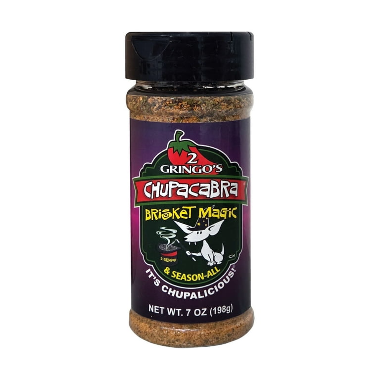 2 GRINGOS Chupacabra Brisket Magic Seasoning, 7oz, BBQ Meat Rub