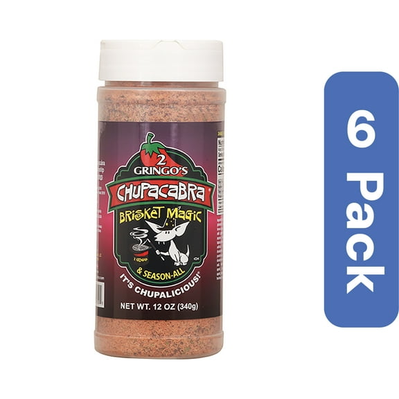 2 Gringos Chupacabra Brisket Seasoning 12 oz (Pack of 6)