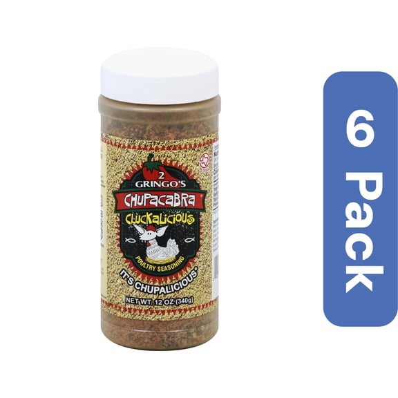 2 Gringos Chupacabra Seasoning Rub Cluckalicious 12 oz (Pack Of 6)
