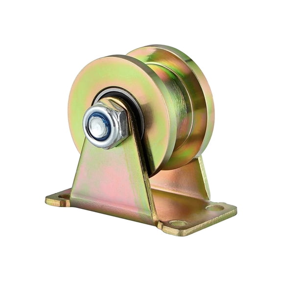 2" Groove Wheel, H-Type Heavy Duty Rigid Caster For Square Tube Track, Rolling Gate, Industrial Machines, Heavy Door, Load 680KG ,Easy to Use