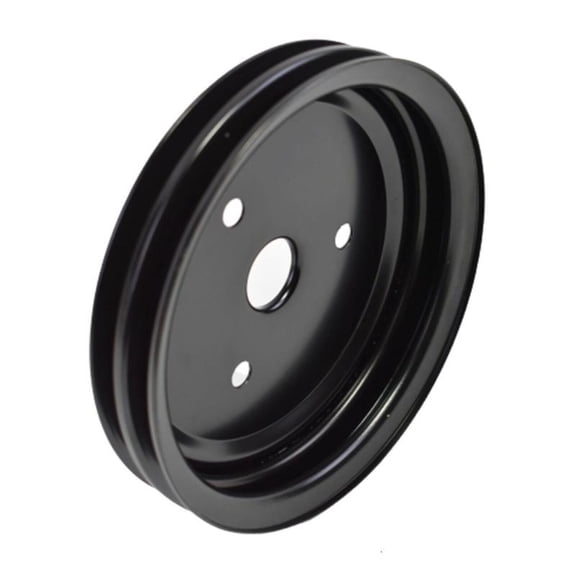 2 Grooves Power Steering Pump Pulley Steel Engine Keyway Units for SBC 262 327 Swp Short Water Pump