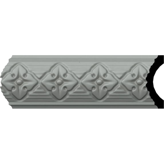 2"H x 1/2"P x 94 1/2"L, (1 1/2" Repeat), Hurley Panel Moulding