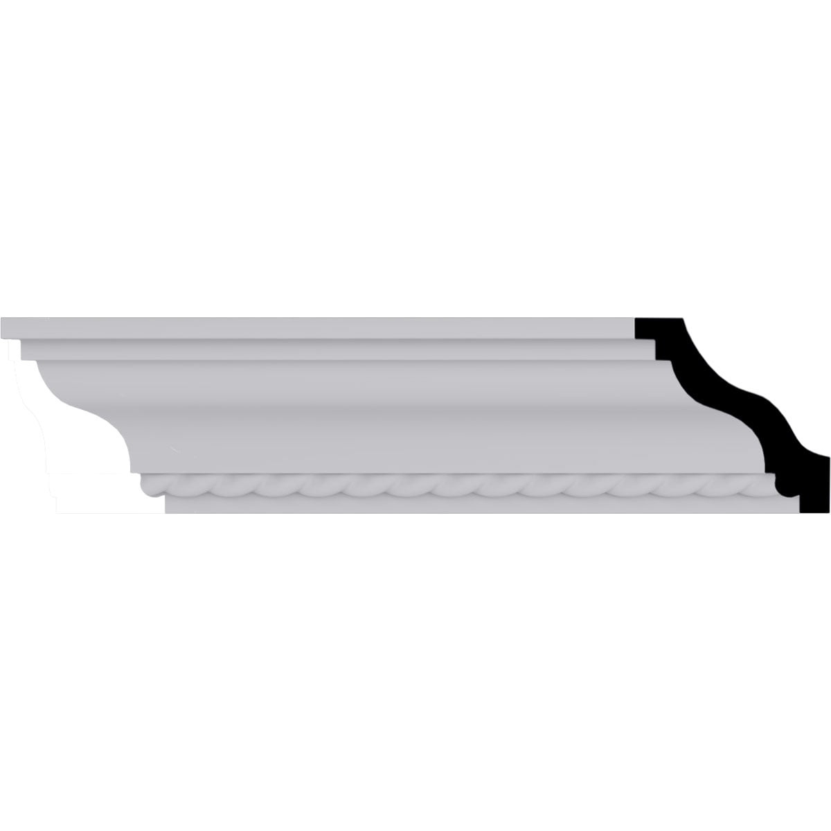 Edinburgh Traditional White Polyurethane Crown Moulding 94.5"