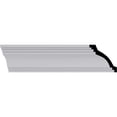 thumbnail image 1 of 2"H x 2"P x 2 3/4"F x 94 1/2"L Kent Traditional Smooth Crown Moulding, 1 of 14
