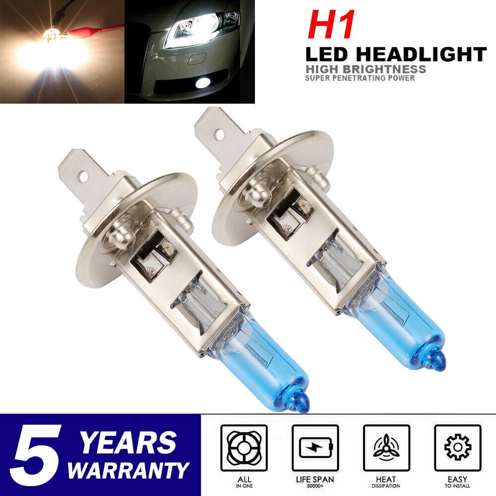ASC 55W White Xenon HID Look Bulbs – H1, H7, H3, 501 – High/Low/Fog Beam, Pack