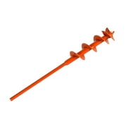 2" HD Garden & Trapping Dirt Drill Auger with 1/2" Hex Shaft