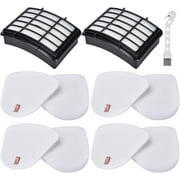 Filters for Shark Navigator Lift Away Deluxe NV360 NV352 NV370 NV358 NV355 NV351 NV356E UV540 NV350 NV356 NV357, Compare to Part # XFF350 & XHF350, 2 Hepa + 4 Foam & Felt Filter Replacement