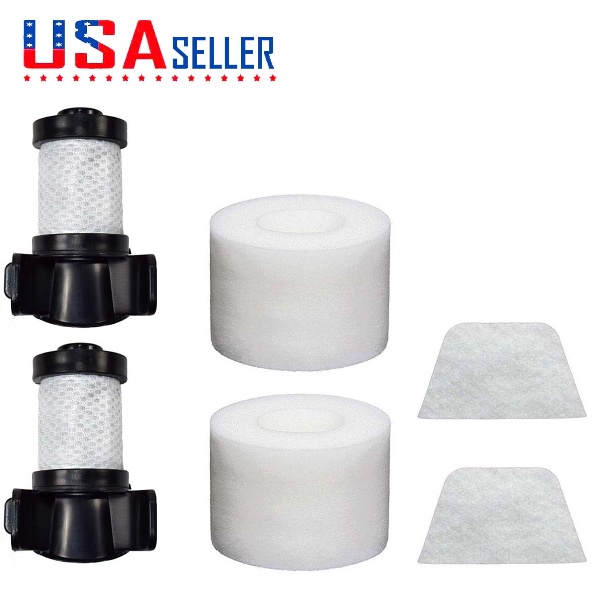 2 HEPA + 2 Foam Filters Replacement Filters for Shark ION Flex DuoClean