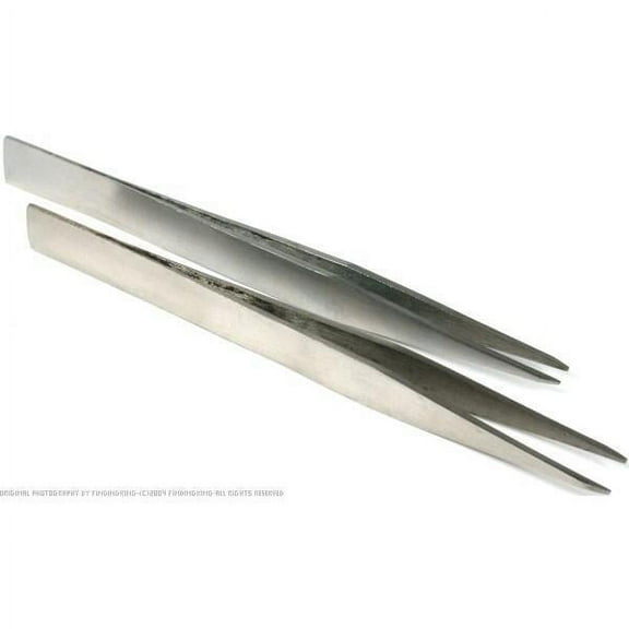 2 #HH Nickel Plated Tweezers Jeweler Beading Jewelry Watch Soldering Repair Tool