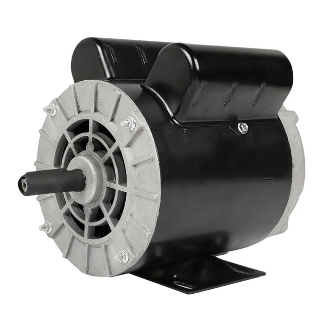 VEVOR 1HP Electric Motor 3450 Rpm AC 115V/230V 56C Frame Air Compressor Motor Single Phase 5 8in Keyed Shaft Cw Ccw Rotation For Agricultural Machinery And General Equipment