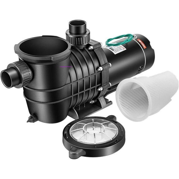 2 HP Swimming Pool Pump Motor Filter Pump W/ Strainer In/ Above Ground 115/220V 1500W Dual Voltage Pool Pump