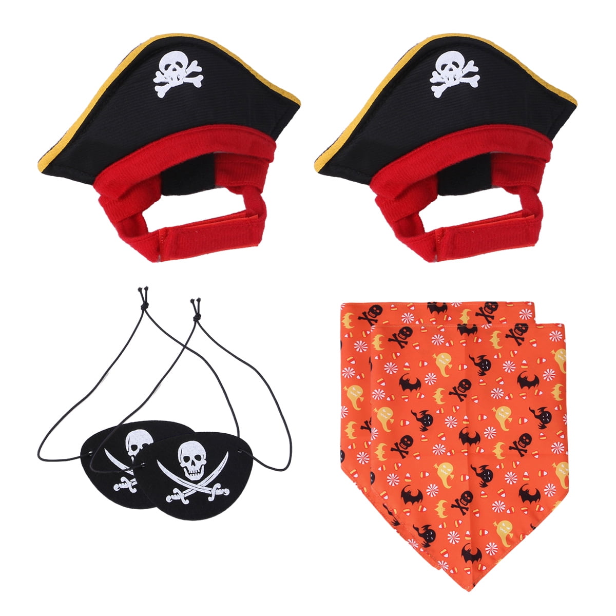 2 Halloween Pirate Costume Sets Halloween Pet Pirate Role Play Costumes