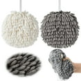 thumbnail image 1 of 2*Hand Towel 2024 New Absorbent Hanging Hand Towel for Kitchen & Bathroom 2Pcs Plush Hand Towel Puff Hand Towels Bathroom Hand Towels Soft Plush Hand Dry Towels Bathroom Products, 1 of 9