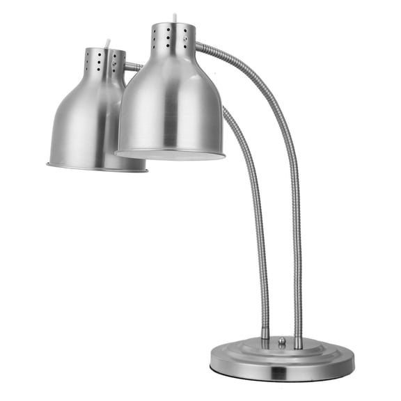 2-Head Commercial Food Heat Lamp, 500W Electric Warmer Light for Buffet Restaurant Catering Keeping Food Warm