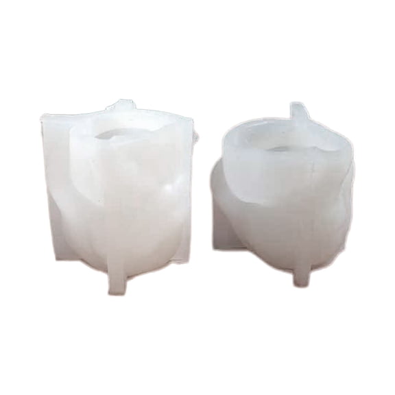 2Head-Planter Silicone Mold Face Flower Pot Concrete Mold Face Statue Planter Mold Face Flower Vase Epoxy Casting Mold