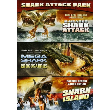 Mega Shark Versus Crocosaurus/2-Headed Shark Attack/Shark Island [2 Discs] [DVD]