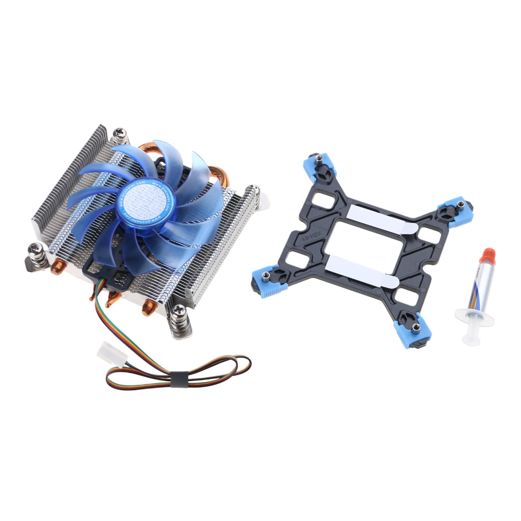 2 Heatpipe Ultra Thin CPU Air Cooler 1U HTPC Radiators for LGA1200 115x ...