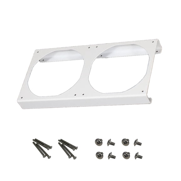 2. Heavy Duty 25mm Fan Bracket 12cm Zinc Coated Metal Frame for Optimal PC Thermal Management