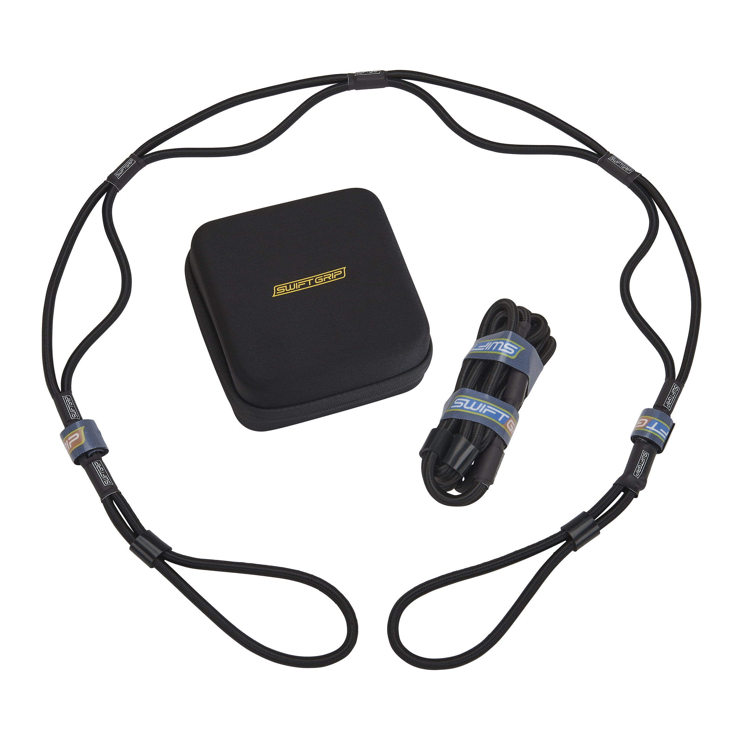 (2) Heavy Duty 5 Foot Adjustable Bungee Dock Lines for Boats, Mooring