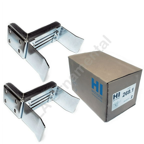 2 Heavy Duty Adjustable Slide Gate Receiver Latch Steel Gate Limit Stop - HI motions Opening Solutions