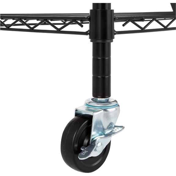 2" Heavy Duty Casters Rubber Stem Wheels For Wire Shelving