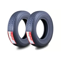 2 Heavy Duty FREE COUNTRY Trailer Tire ST205/75R15 10PR Load Range E Steel Belted Radial w/Scuff Guard