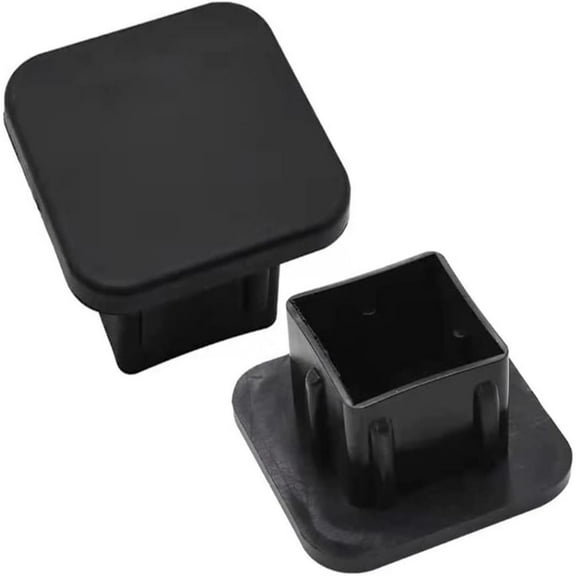 2 Heavy Duty Trailer Hitch Tube Cover Plug Cap Rubber for 2 inch Receivers Class 3 4 5 Ford GMC Jeep Dodge Nissan Audi BMW Porsche Polaris ATV UTV