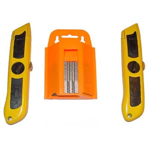 2 Heavy Utility Knife With 100 Blades & Case Knives Tools