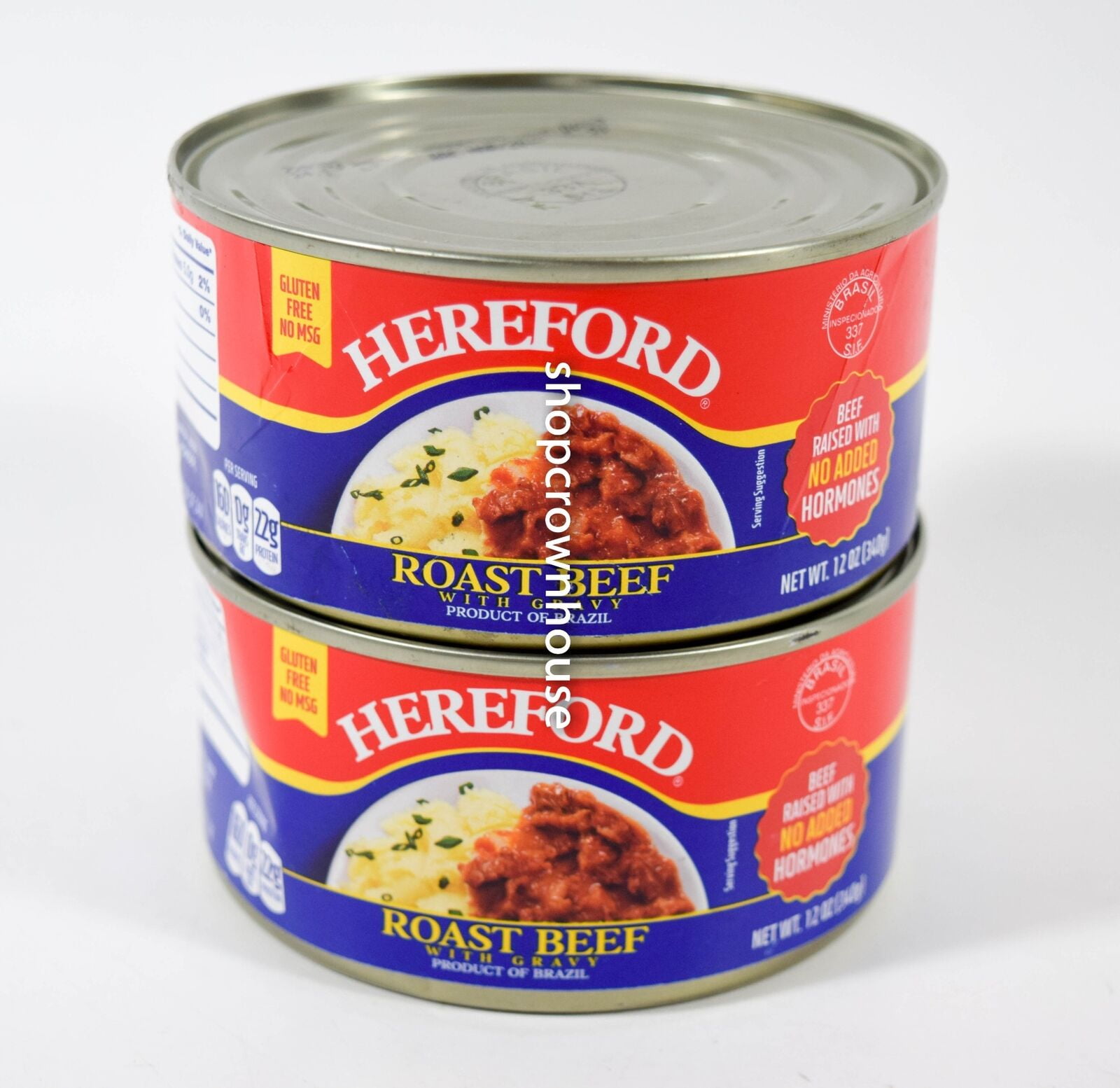 2 Hereford Roast Beef with Gravy 12oz Cooked Ready to Eat Meat 03/2025