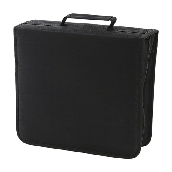 2. High-Density Holder for 256/384 Discs, Stackable Storage Box with Reinforced Edges, Compact Album Case