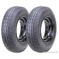 2 Highway Trailer Tire Wheel Assembly 8-14.5 14PR LR G 3100 Lbs 6x14.5 ...