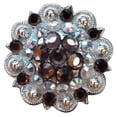 thumbnail image 1 of 2 Hilason Western Berry Conchos Glass Rhinestones Bling 1.5" Tack cowgirl, 1 of 4