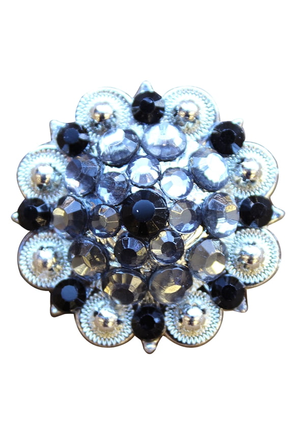 2 Hilason Western Berry Conchos Glass Rhinestones Bling 1.5" Tack cowgirl