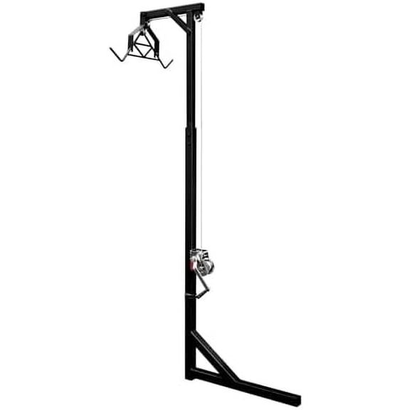 2" Hitch Mounted Deer Hoist for Truck, 500lbs Capacity Hunting Game Hoist with Hook, Hunting Game Skinning and Cleaning Accessory with 360 Degree Swivel and Adjustable Height$$Other