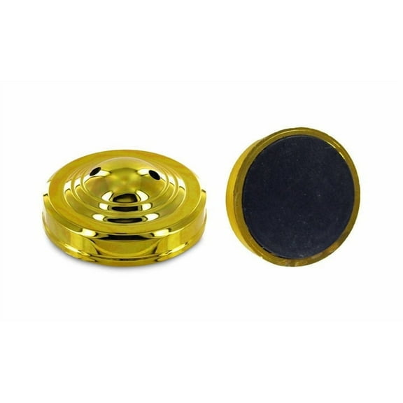 2-Hole Gold Desktop Flag Stand for 4x6 inch flag (Weighted)