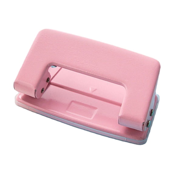 2 Hole Punch, Metal Two Hole Punch for Crafts, 8 Sheet Capacity, Manual Paper Puncher Office Punchers for A4/A5/B5 Looseleaf Book and Home Supplies