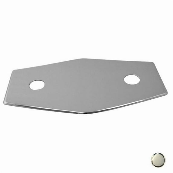 2-Hole Remodel Plate in Polished Brass