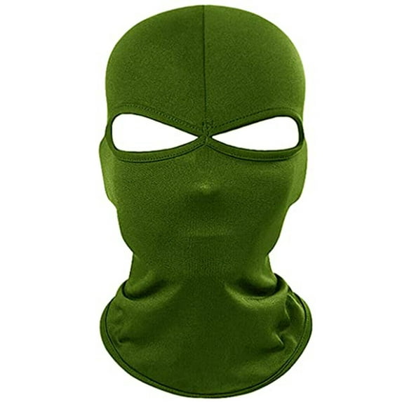 2 Hole Ski Mask for Men Full Face Cover UV Sun Protection Face Mask Hood Hat Windproof Balaclava for Outdoor Motorcycle Cycling Skiing