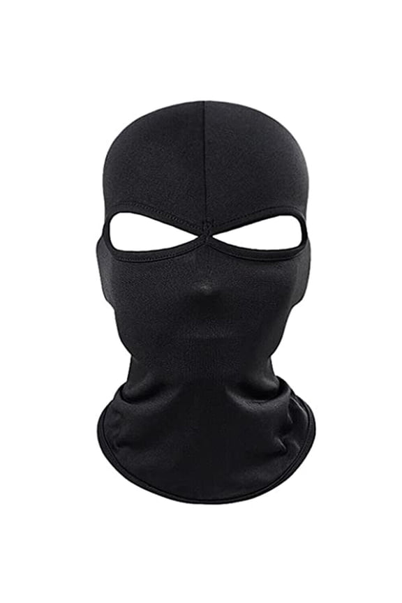 2 Hole Ski Mask for Men Full Face Cover UV Sun Protection Face Mask Hood Hat Windproof Balaclava for Outdoor Motorcycle Cycling Skiing