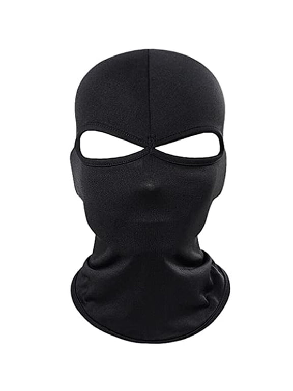 2 Hole Ski Mask for Men Full Face Cover UV Sun Protection Face Mask Hood Hat Windproof Balaclava for Outdoor Motorcycle Cycling Skiing