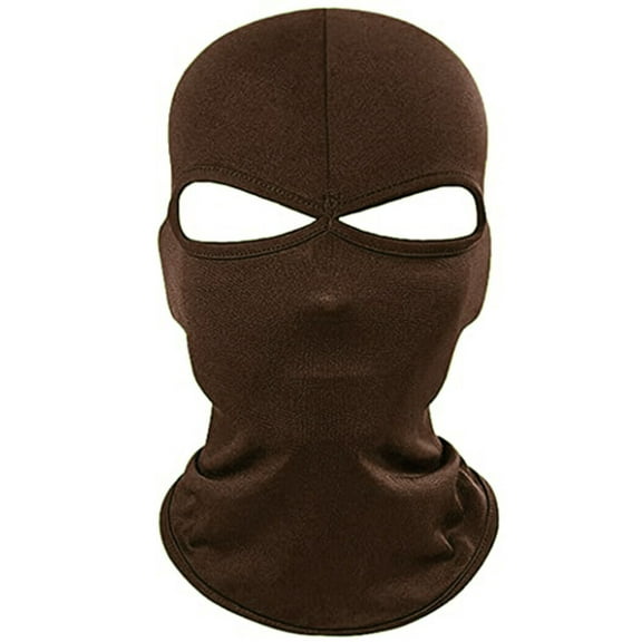 2 Hole Ski Mask for Men Full Face Cover UV Sun Protection Face Mask Hood Hat Windproof Balaclava for Outdoor Motorcycle Cycling Skiing