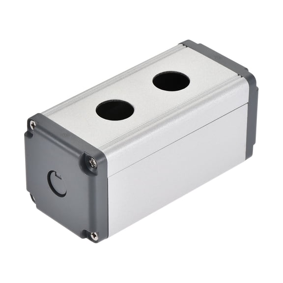 2 Holes 16mm Aluminum Switch Button Station Boxes with a PG7 Cable Gland