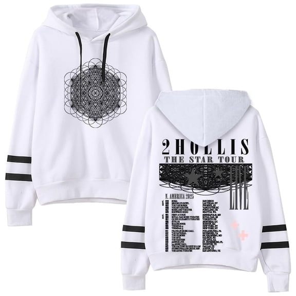 2 Holis Merch Hoodie Classic Printed Hoodie Men's And Women's Casual Street Sweatshirt