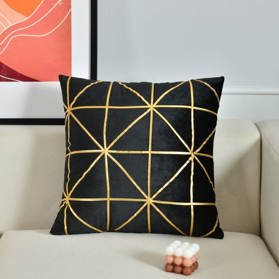 2 Home Square Fabric Decorative Pillow Covers,9 Kinds (With/Without Inserts) (Single Side)