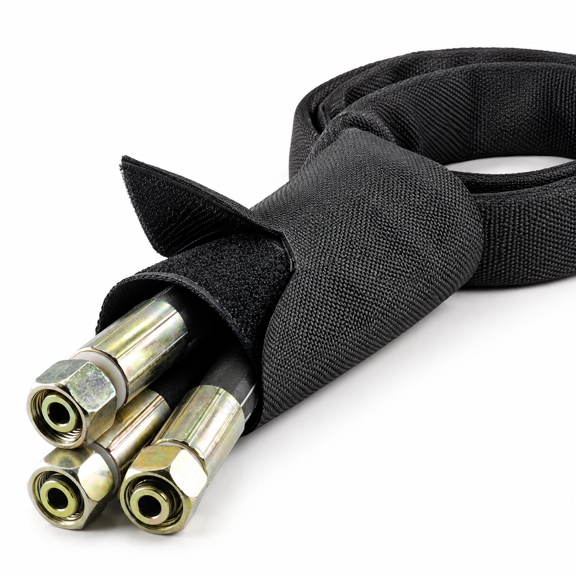 2" Hook And Loop Side Entry Hose Cable Sleeve - 10 Feet