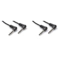 thumbnail image 1 of 2 Hosa CSS-105RR 1/4" TRS Right Angle 5 Foot Balanced Interconnect Audio Cables, 1 of 2