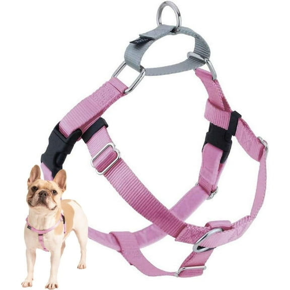 2 Hounds Design Freedom No Pull Dog Harness ONLY, Rose Pink, 1" Medium