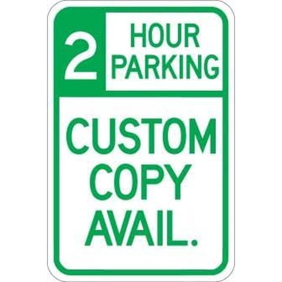 2 Hour Parking ( Copy) Parking Signs Metal Sign Tin Sign 12x16 Inch - Caution Safety Warning Security Signs Indoor & Outdoor Signs for Home, Office, Work