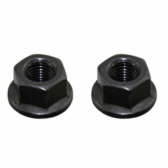 2 - Hub Axle Nuts 5/16 x 26t Front Black. Set of axle nut. Pair of axle nut.